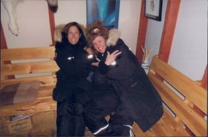 Susan Spencer-Wendel (left) and her best friend Nancy Maas Kinnally on a trip to the Yukon.