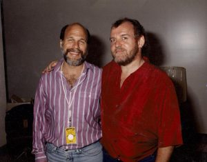 Weiss (left) with Joe Cocker at an ABC-TV special for a segment he produced with him.