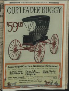 A buggy ad in the 1915 catalog.