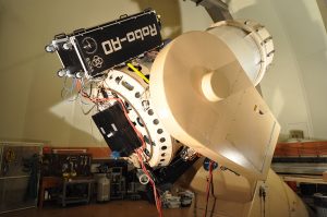 Robo-AO mounted on the Palomar Observatory 1.5m telescope. (photo by C. Baranec.)