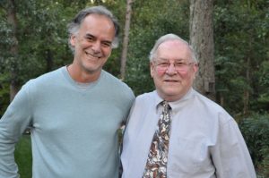 Frank Baumgartner, left, with Richard J. Richardson in 2010.