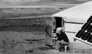 Eli Hornstein won first place in the 2014-15 Carolina Global Photography Competition for this photo, titled “Modernity.” This image was taken when he stopped at a yurt near Hustai in central Mongolia. In the middle of the day.