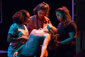 "Rooms" uses movement, music and text to explore issues at the intersection of gender, race and identity, in particular issues facing women. (photo by Kristen Chavez)
